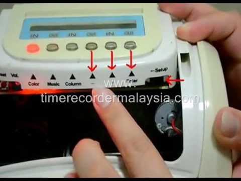 How to set time in yokatta dx-6